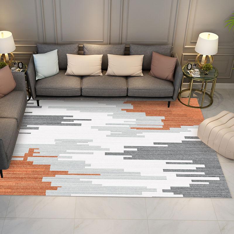 New Living Room Geometric Lines Carpet Printed Carpet Living Room Minimalist Coffee Table Carpet Bedroom Decoration Carpet