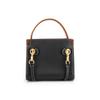 Tory Burch Lee Radziwill Matte Premium Refined Leather Shoulder Crossbody Mini Bag Women Handbags Black Black-Gold 75662-001