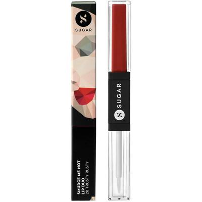 Suiker cosmetica (Roest Rood)2 in 1 matte lippenstift