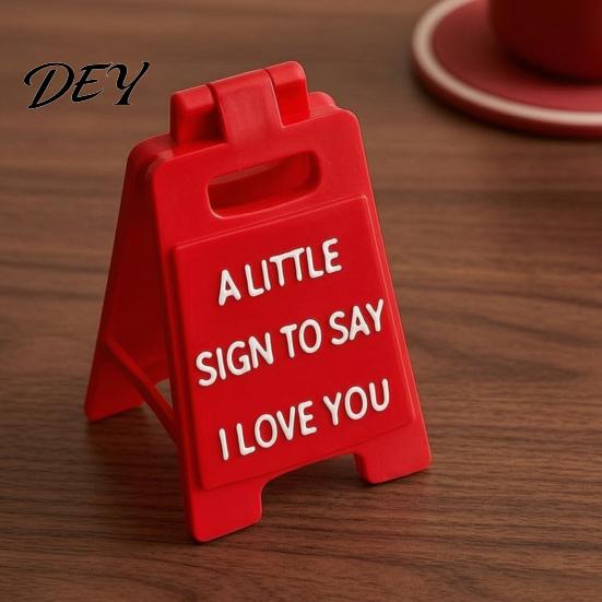 Engagement Party Table Decor Romantic Mini Desk Sign with I Love You/I Miss You/I'm Proud of You Text for Anniversary Valentine's Day Keepsakes
