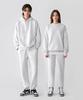 UNTAPPED STUDIO Basic Fit Soft Terry Sweat Jogger Training Pants White Melange
