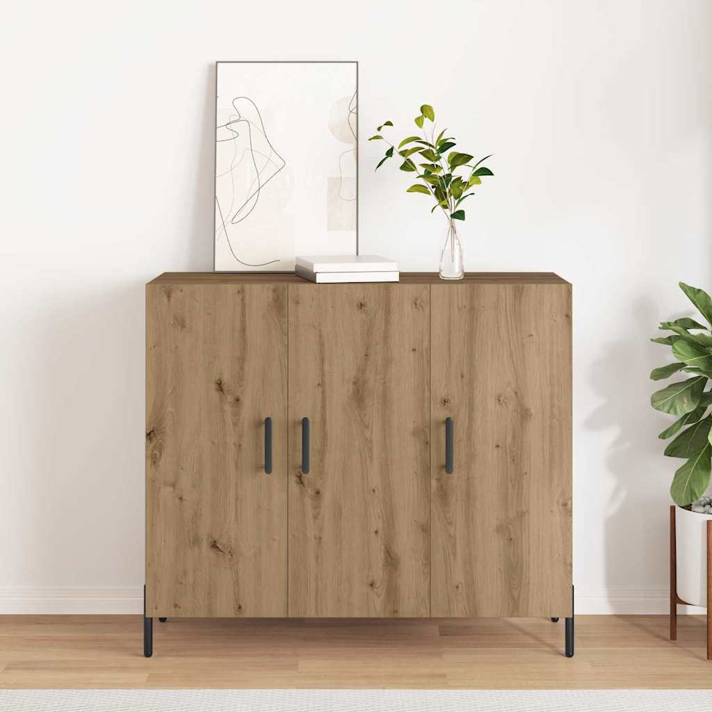 Sideboard Artisan Oak 90 X 34 X 80 Cm Engineered Wood