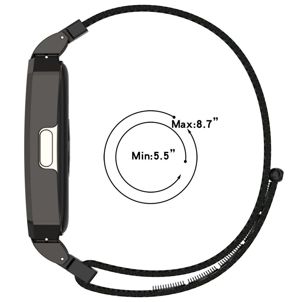 New Nylon Loop Strap Replacement Adjustable Metal Frame Soft Watchband for Huawei Band 10/9/8 Smart Watch Accessories