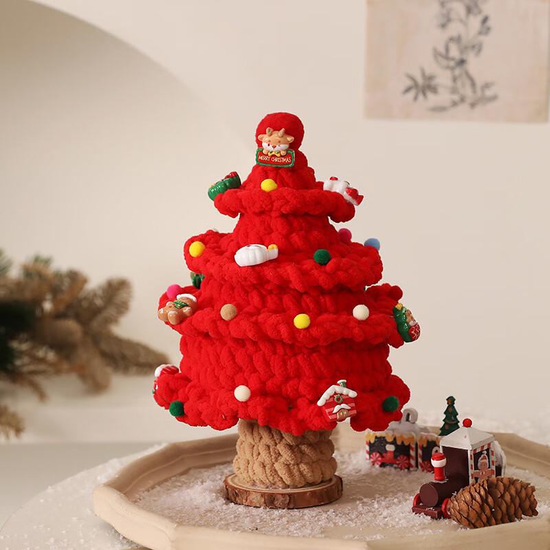 Handmade Knitted Christmas Tree Decoration