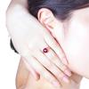 Dazzling 2-Carat Pigeon Blood Red Tourmaline Ring with Elegant Pave Diamonds