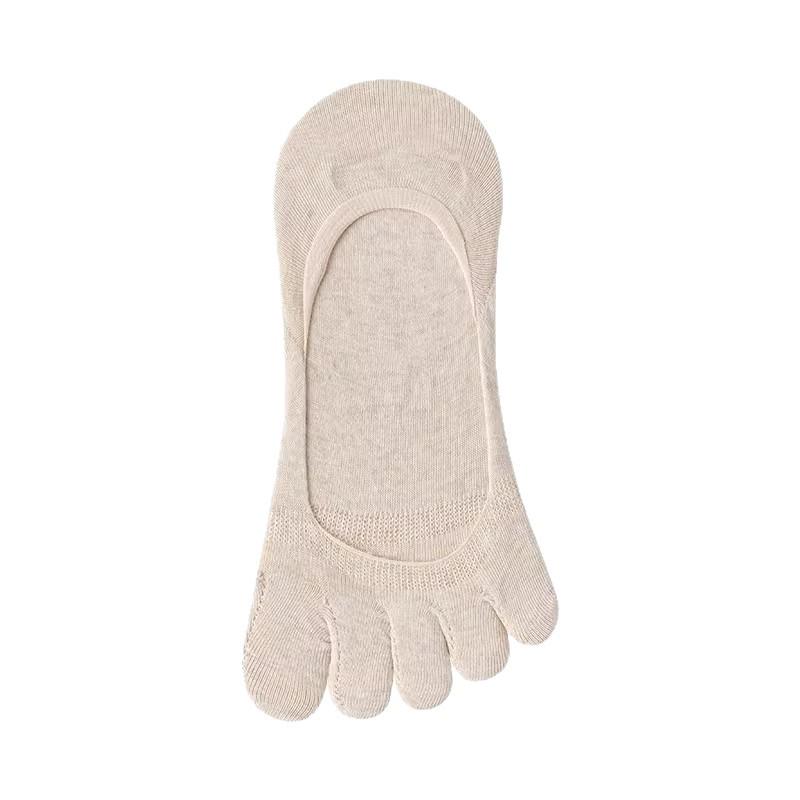 Women's Summer Cotton Five-Toe No-Show Socks – Odor-Proof, Seamless, Heel-Grip, Low-Cut and Lightweight
