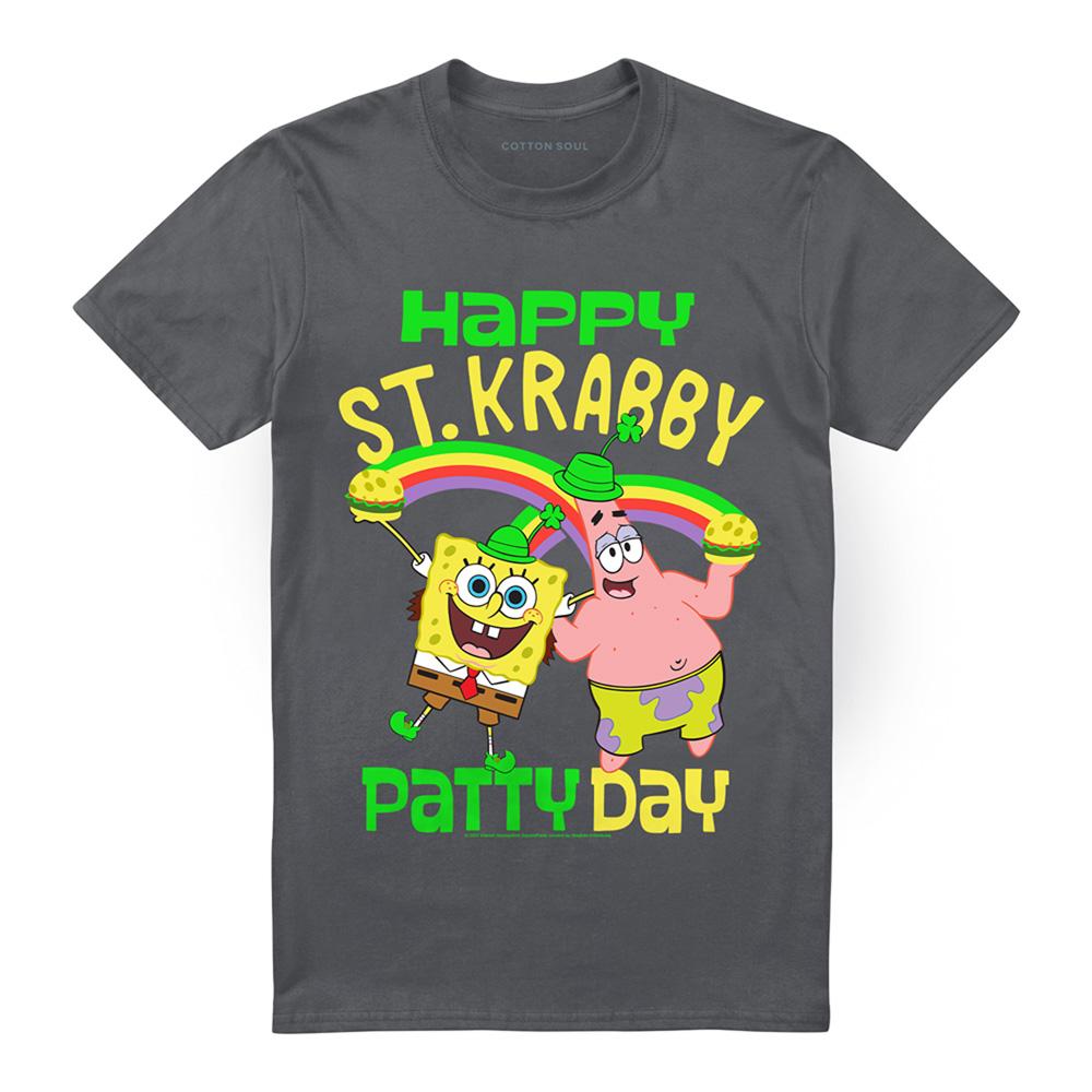 SpongeBob SquarePants Unisex Adult St Patricks Day T-Shirt