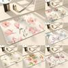 Fashion F-Floral Floor Mat Absorbent Floor Mat Non-Slip Entrance Rug for Bathrooms Restrooms and Toilets