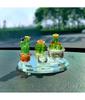 4PC  Handmade Glass Cactus Figurines Ornaments Mini Bonsai Decor Cute Miniature Desktop Craft Adornment Creative Home Decor Gift