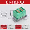 Splicing Din Rail Push In Spring Terminal Block, Multi Input Multi Output Wire Connector, Quick Connection Terminal Block