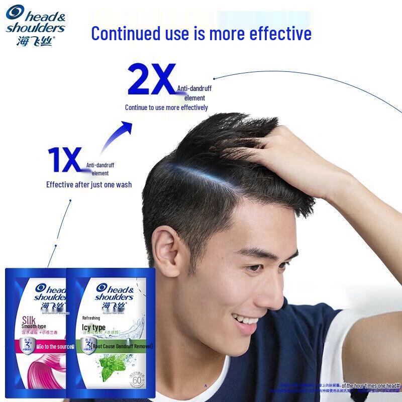Head & Shoulders Anti-Dandruff Silky Smooth Travel Shampoo Sachets