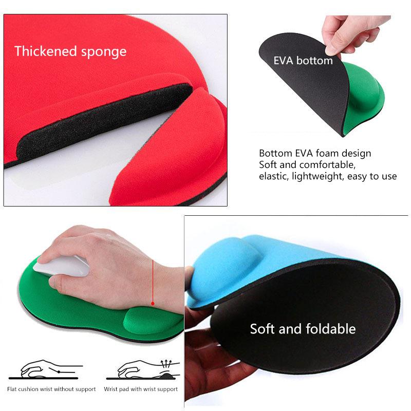 1 Stk. Farbe Maus PC Tragbar Verdickt Büro Handgelenkstütze Bequemes Mauspad
