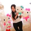 Kitten doll plush toy for children sleeping pillow large scissor machine rag doll