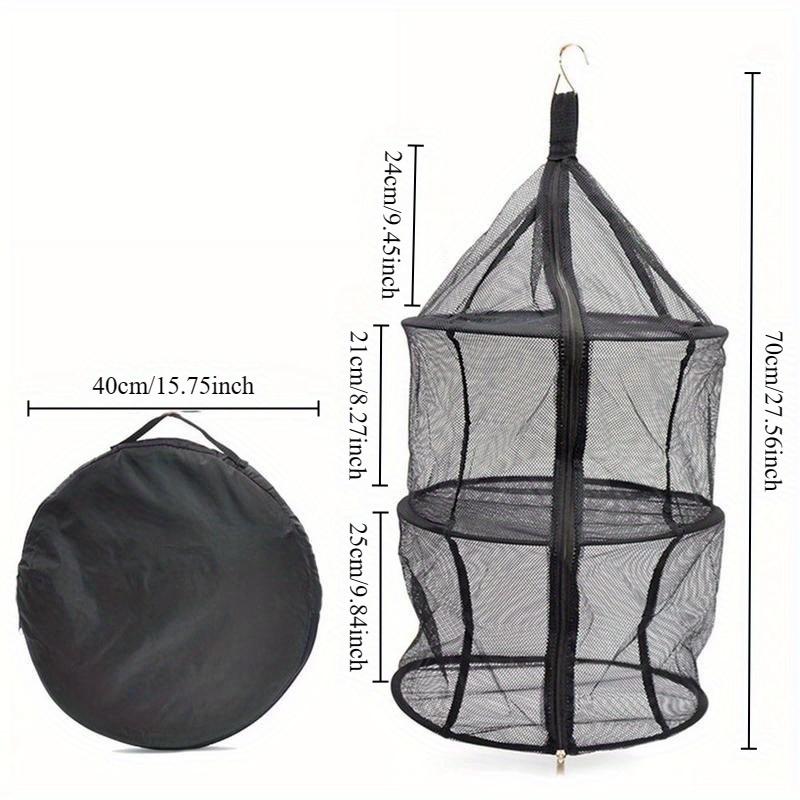Drying Net Three-layer Folding Storage Net Bag Multigrain Cereal Drying Net Fruit Vegetable Organizer Outdoor Drying Rack