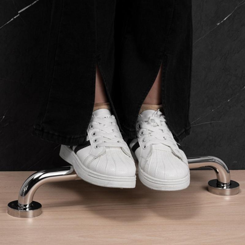 12Inch Bathroom Grab Rail 2 Pack Anti Slip Sturdy Stainless Steel Door Handle for Elderly and Disabled Safety Use