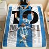 1PC Messi Patterned Flannel Blanket Suitable For All Seasons for Home Decor Warmth and Comfort Gifts Holiday Present