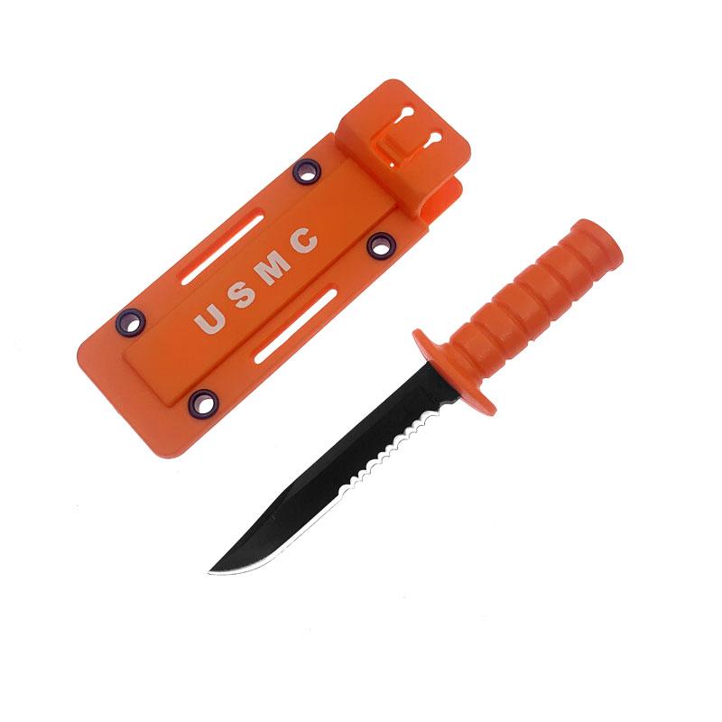 Survival Straight Knife Sawtooth Blade  Portable Mini Necklace Tactical Knife for  Hunting Camping with Scabbard