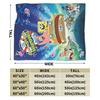Cartoon SpongeBob SquarePants Film Blankets Flannel Awesome Warm Throw Blanket for Bed Sofa Spring Autumn