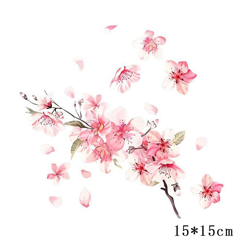 1Pcs 15x15cm Red Rose Romantic Toilet Sticker, Bathroom Living Room Cabinet Refrigerator Home Decoration Decal