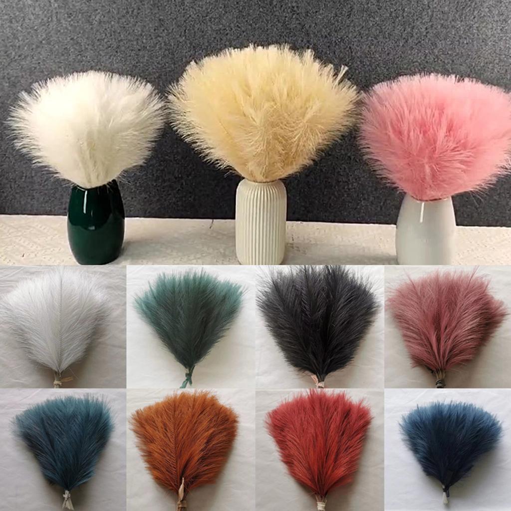 Artificial Pampas Grass, Simulated Feathers, Wedding Props, Gardening Simulated Decorations, Feathers 10pcs