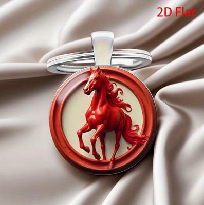 Fashion Alloy Keychain Pendant Round Metal Keyring Durable Lightweight Portable Key Holder Suitable for Everyday Use and Gift Giving