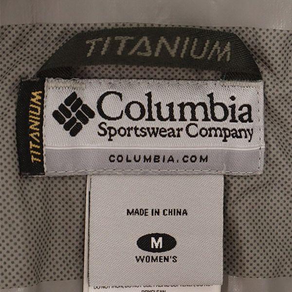 Columbia Outdoors Nylon Mountain Parka M Blue X Yellow With Storage Pouch Women Used