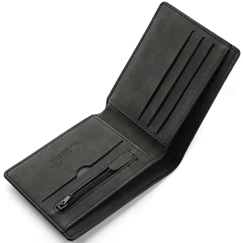 

Fashion Men s Leather Money Clips Wallet Multifunctional Thin Man Card Purses Women Metal Clamp For Money Cash Holder