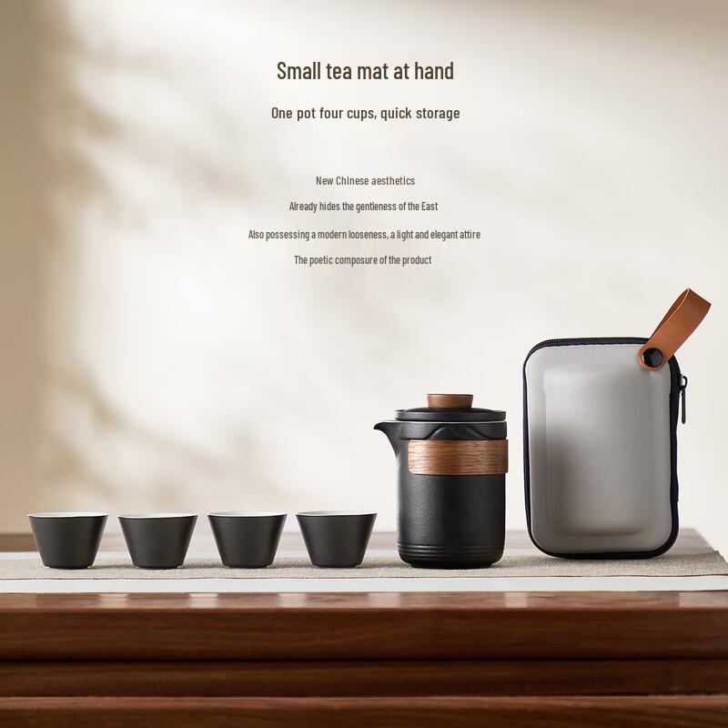 Portable Ceramic Kung Fu Tea Set