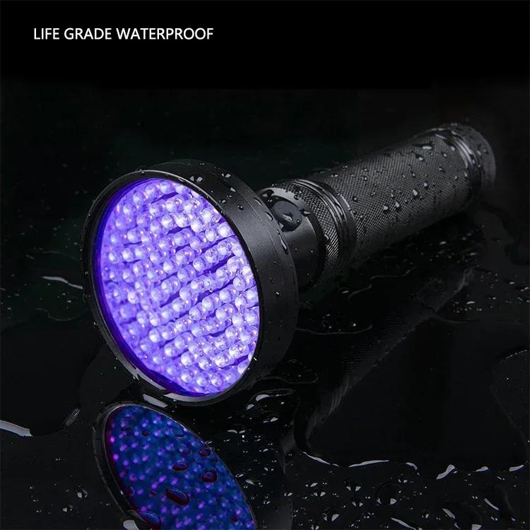 UV 100LED EDC Licht Lila Licht Schwarzlicht 395nm Ultraviolett Tragbare Handtaschenlampe LED Taschenlampe Detektor für Haustierurin