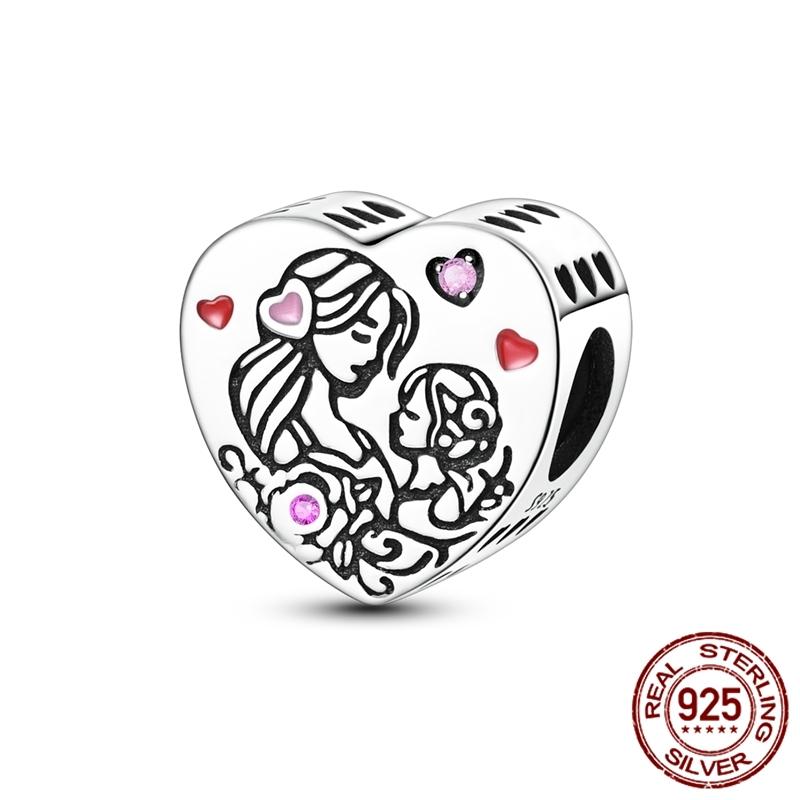 New In MotherS Day Copper Charm Mom Mother Family Charm Bead Fits Genuine Bracelets DoItYourself Woman Jewellery Gifts