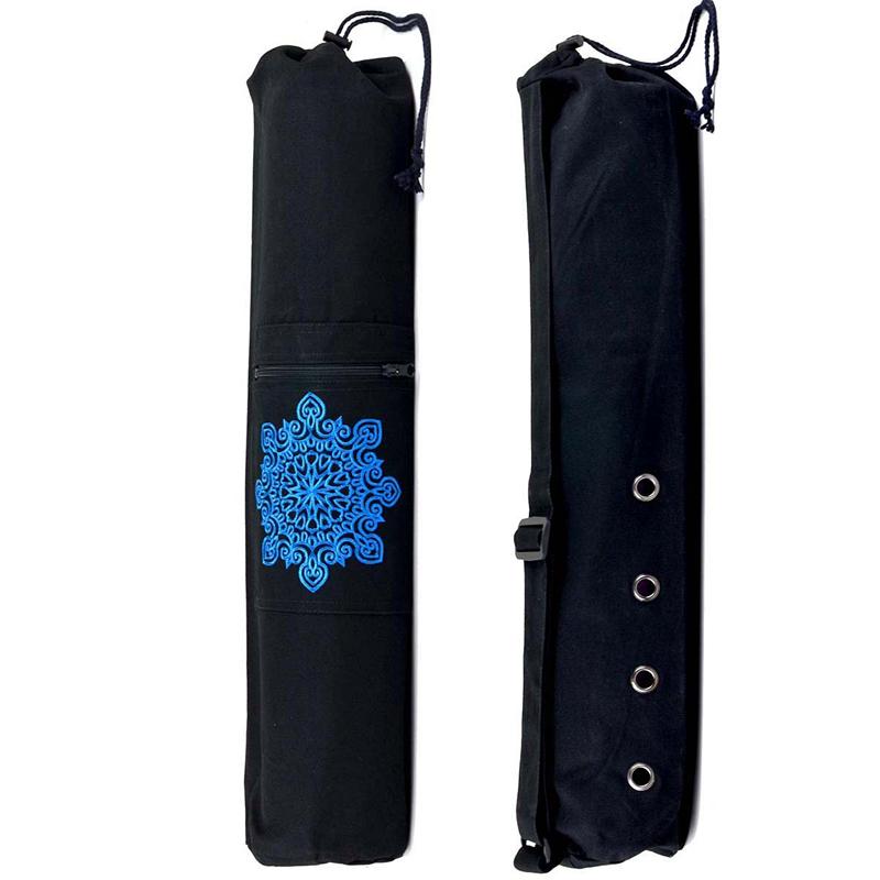 Wear-resistant Canvas Yoga Mat Backpack Breathable Sports Fitness Canvas Bag Yoga Accessories
