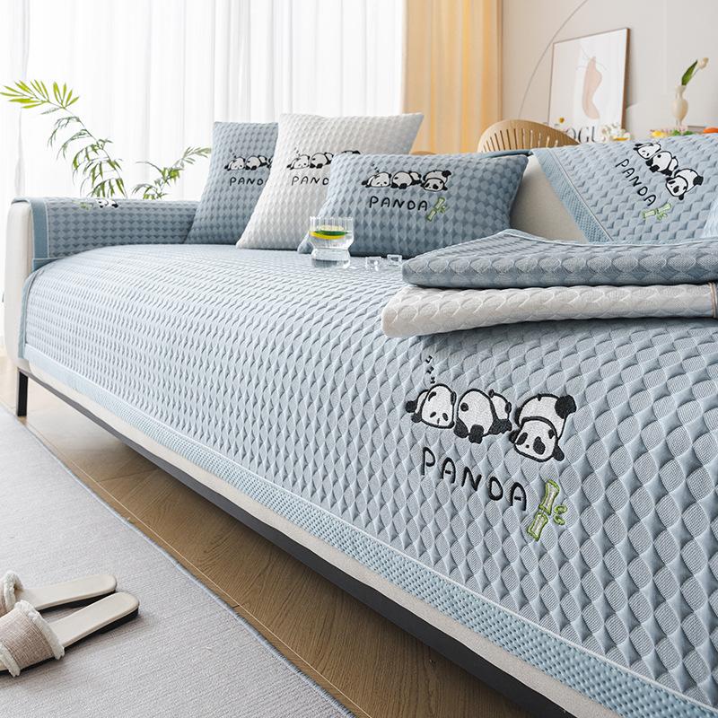 Summer Sofa Cushion Seat Cushion for Summer Simple Modern Cool Non-Slip Sofa Cover Cloth Cover Cover
