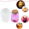 1Pcs Crystal Resin Drop Glue Jar Bottle Silicone Mold, DlY Wishing Bottle Storage Jar Making Silicone Mold for Handmade Craft