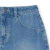 New MLB New York Yankees SS25 Denim Short Skirts Women's Light Blue 3FDSV0153-50BLL
