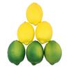 6Pcs Artificial Lemons Plastic Fake Fruit For Home Decoration Photography Props