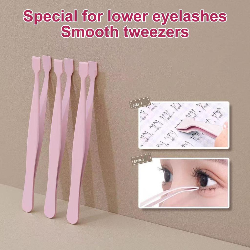 Lash Applicator Tool Eyelash Cluster Applicator Tweezers Non Slip Precise Professional Makeup Tool for Travel Salon Separating