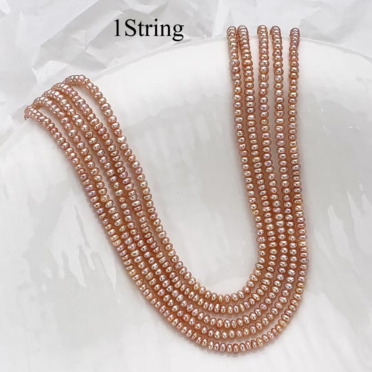 

1 нить, 3-3,5 мм плоские искусственные жемчужные бусины для изготовления украшений своими руками, ожерелья, браслета, ножного браслета, декоративные аксессуары, уникальный подарок на день рождения 36 см 1String-3-3.5mm/36cm жёлтый