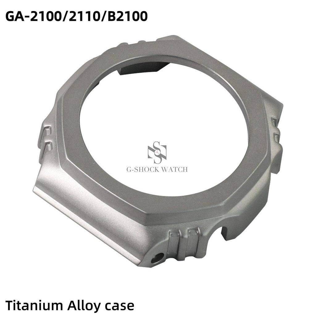 Надлегкий набір корпусу+ремінець зі сплаву титану Для Casio GA2100 GA2110 DW5600/5610 GA-2100 DW-5600 GA-B2100 Металевий безель ремінець для годинника