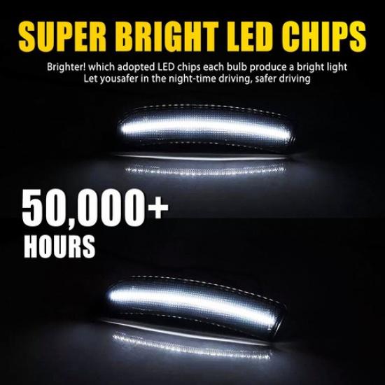 Smoked Lens White LED Side Marker Light For Toyota GR86 ZN8 -2024 SU00308732