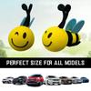 Happy Face Honey Bee Car Antenna Toppers Cartoon Car Antenna Decorations Car Bat Antenna Toppers