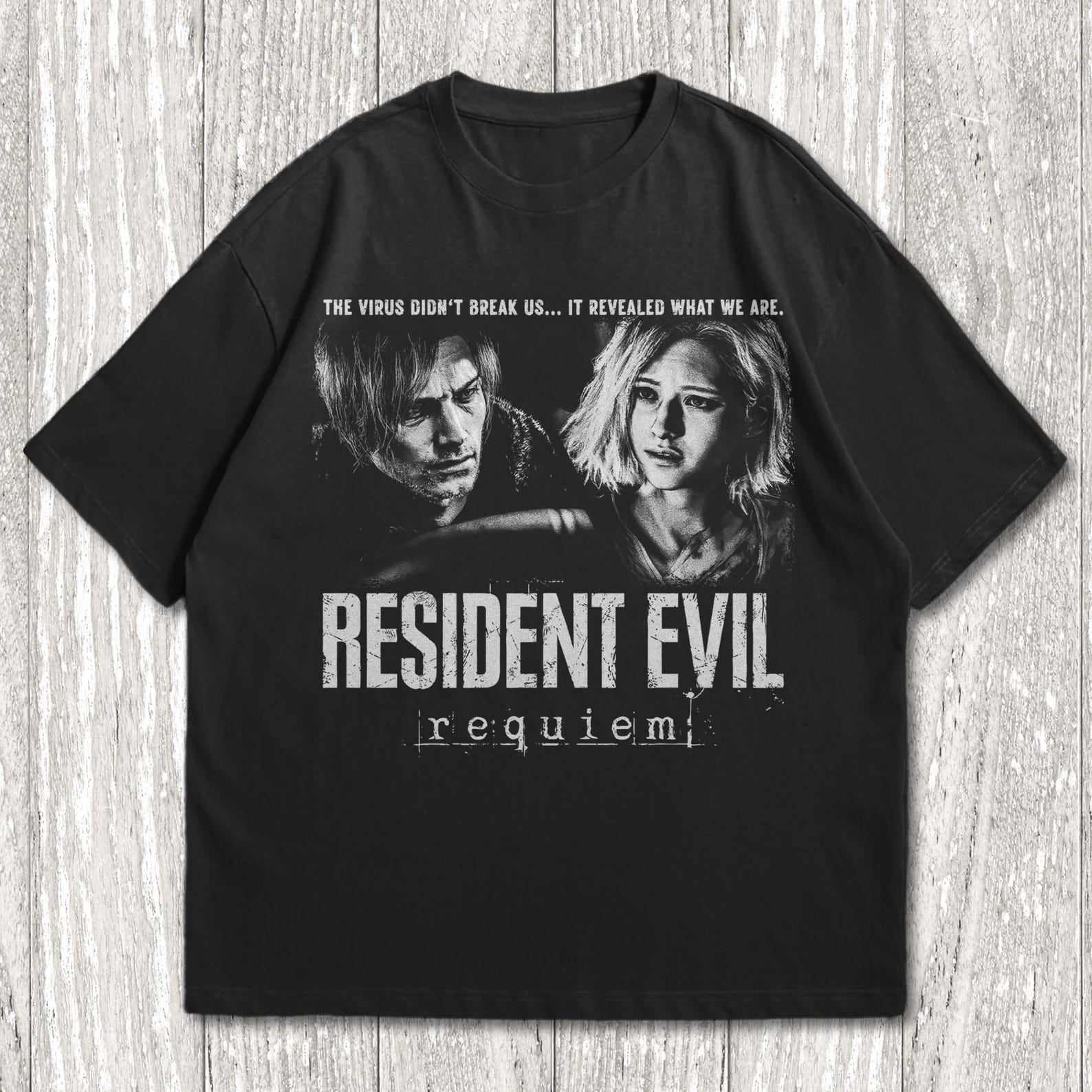 Resident Evil Requiem - Leon kennedy T-Shirt - Grace AshcrofT-Shirt S