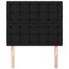 VidaXL Headboard Bedroom Furniture Bed Accessories Single Bed Heads Interior Bed Frame Heads Black 100x5x118/128 3116758