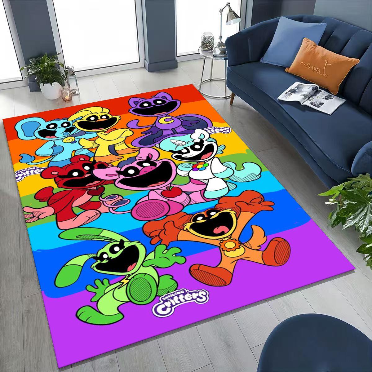

Мультяшний S-Усміхнений C-Істоти Craftycorn Catnap Килим для Спальні Вітальні Дивана Домашній Доріжка Декор,Великий Дитячий Нековзкий Килимок для Підлоги 100x150cm( 39x59in)