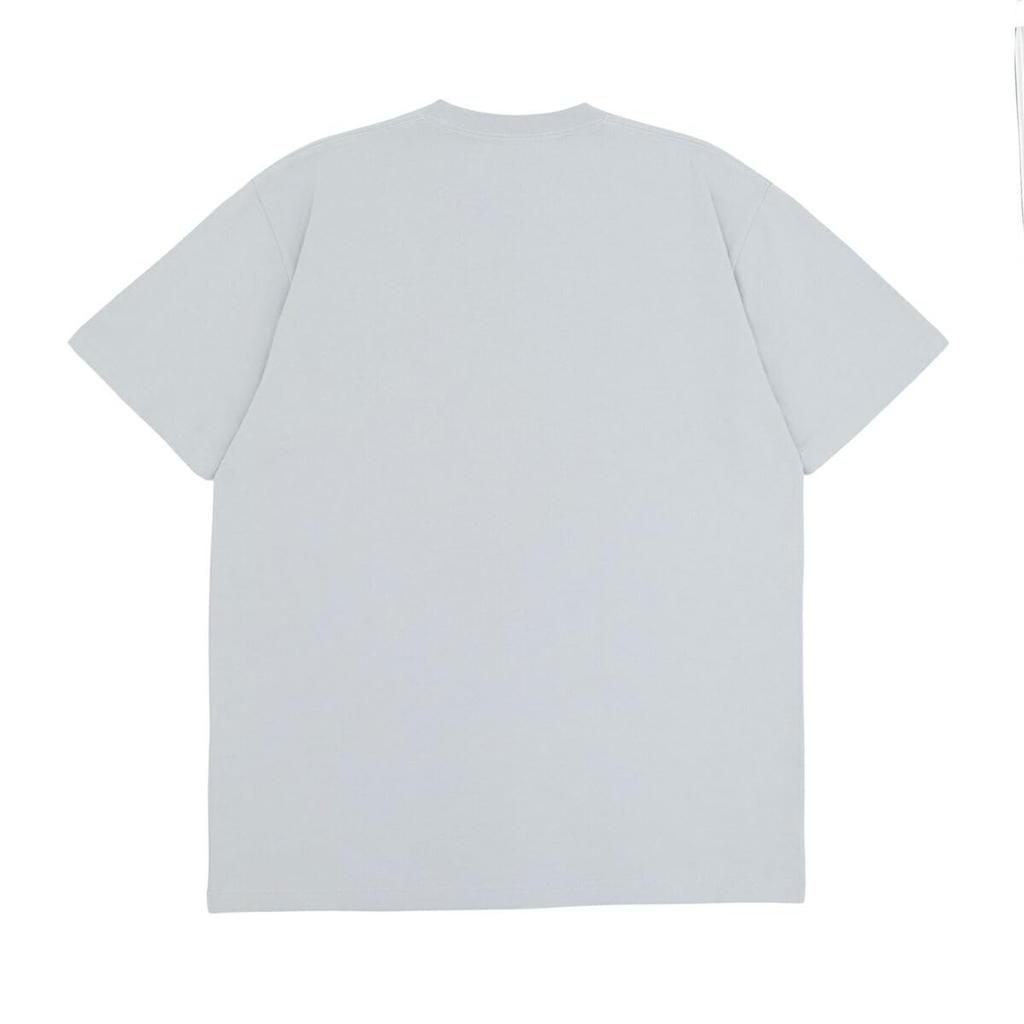 NEW ERA Short Sleeve Snow Gray Hem Box Logo Size S T-Shirt