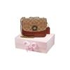 Coach Madison 16 Camellia Turnlock Signature Logo Color Block Small Leather Shoulder Bag Women Shoulder Bag Brown Multicolor C0829-B4NQ4