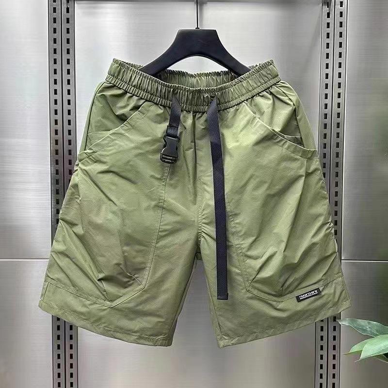 Men's Trendy Korean Style Quick-Drying Loose Shorts with Big Pockets - Casual and Versatile Workwear