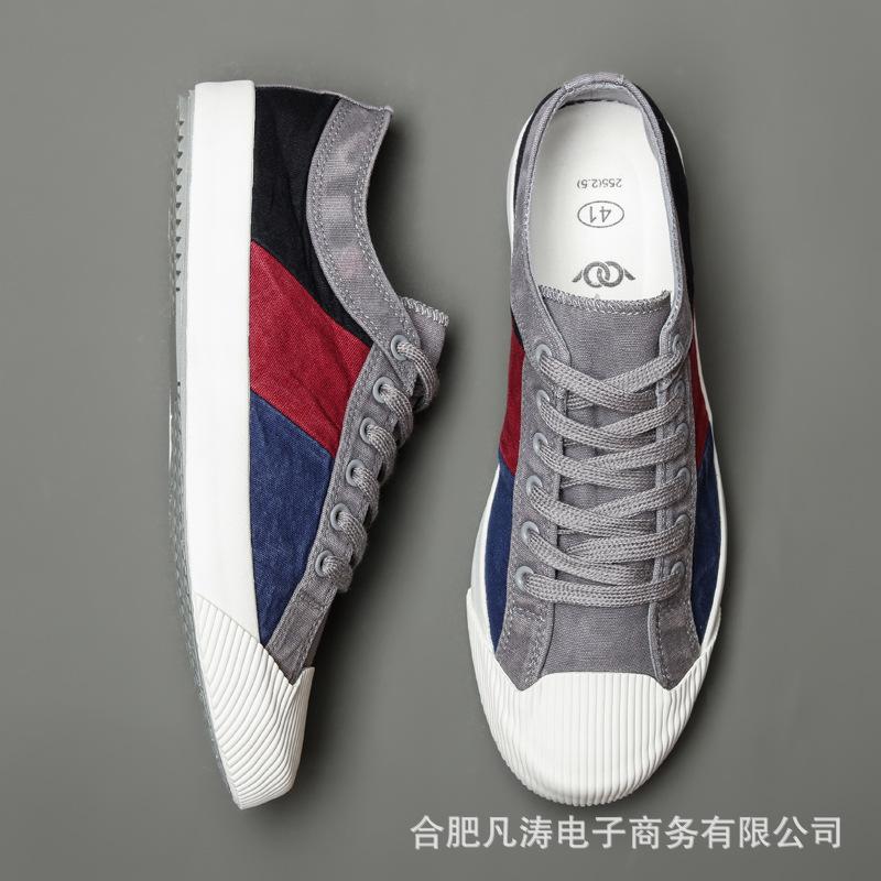 Fashion Size 46 Men Casual Shoes Canvas Fabric Male Loafers Comfortable Breathable Light High Qualitity Shoes Big Size 9011