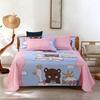 Simple Printed Simple Bed Sheet Single Piece Dormitory Pure Polyester Washed Cotton Single Double Bed Sheet