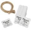 100pcs Paper Jewelry Packaging Blank Labels Display THANK YOU Tags Price Stickers With Rope Necklace Making Bracelet Supplies