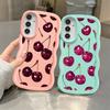 Soft Phone Cover Case for Samsung Galaxy A52 A21s A13 A16 A11 A15 A14 A12 A03 A06 A23 A05 A33 A22 A04 A53 Fruit Cherry